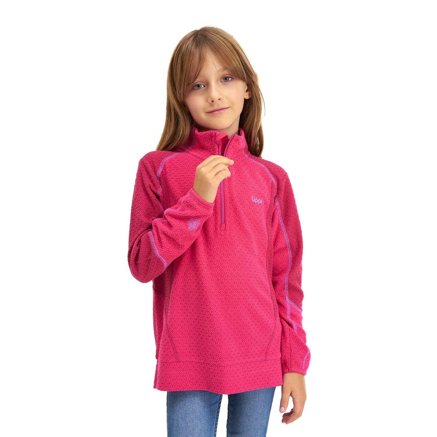 Poleron Niña Saltamontes Nano-F 1/4 Zip Frambuesa Lippi I20-1