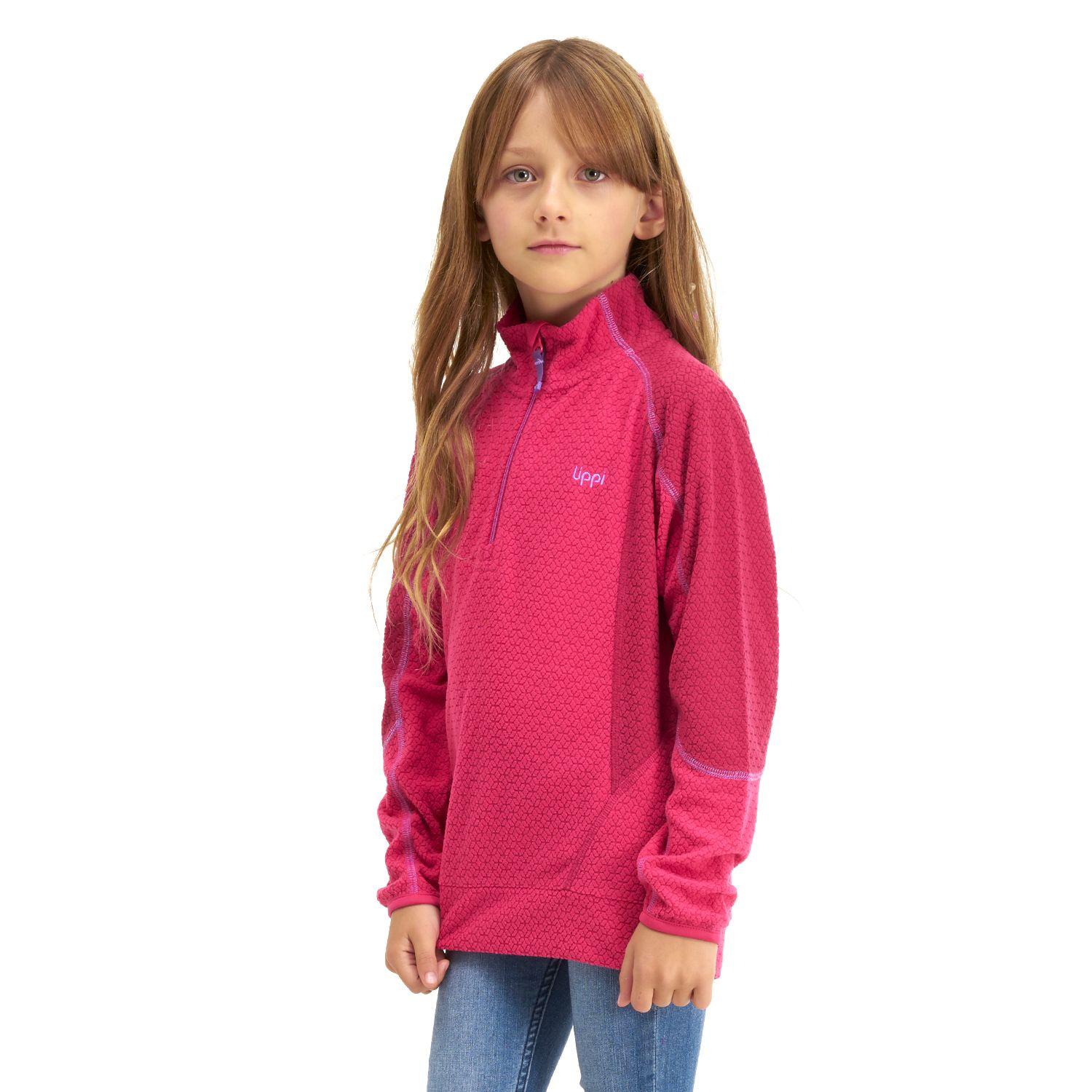 Poleron Niña Saltamontes Nano-F 1/4 Zip Frambuesa Lippi I20-2