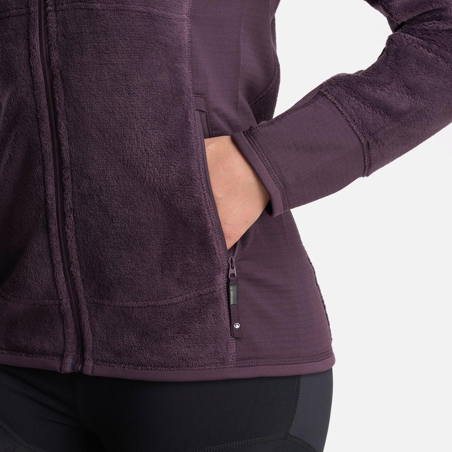 Chaqueta Mujer Numan Shaggy-Pro Jacket Morado Oscuro Lippi-6