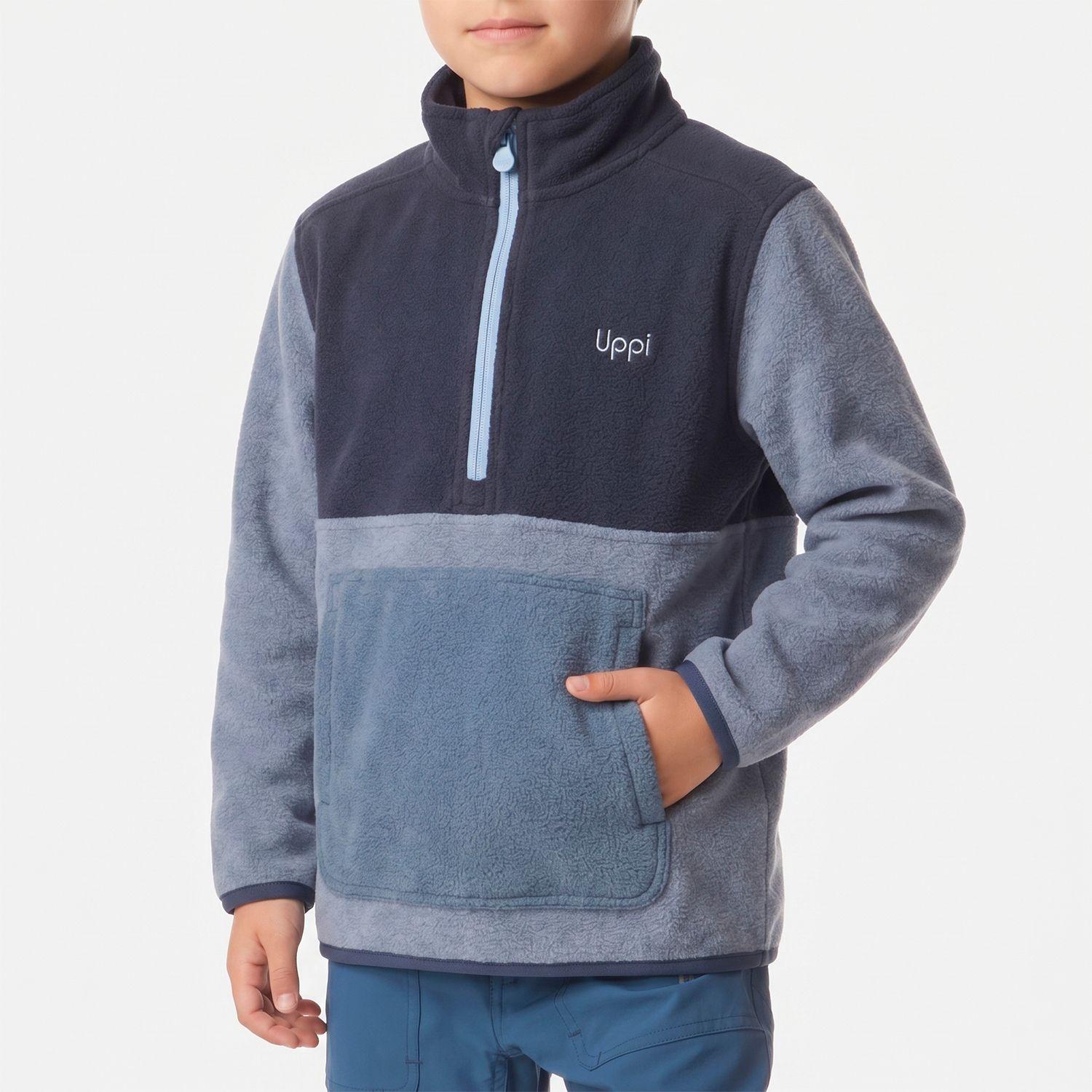 Polar Niño Forest 1/4 Zip Sweatshirt Azul Piedra Lippi I26-3