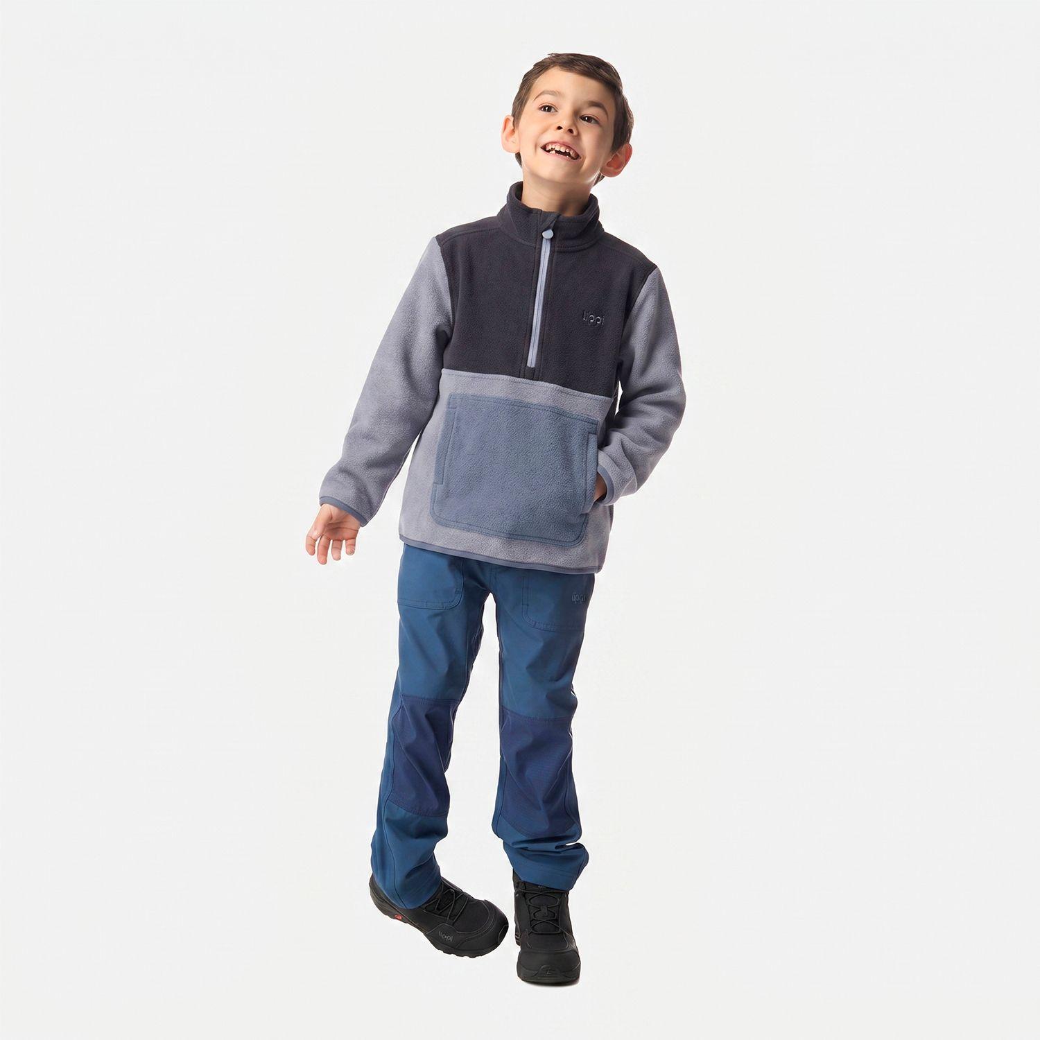Polar Niño Forest 1/4 Zip Sweatshirt Azul Piedra Lippi I26-4