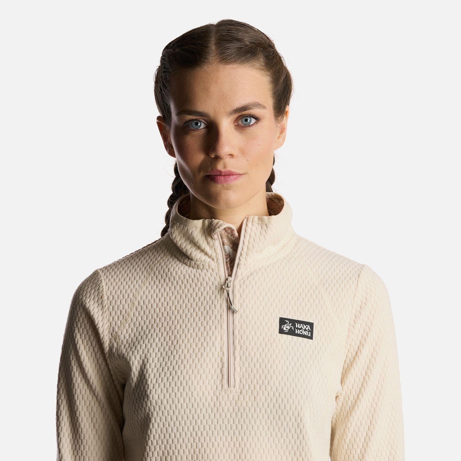 Poleron Mujer Taina Beige Haka Honu I24-3