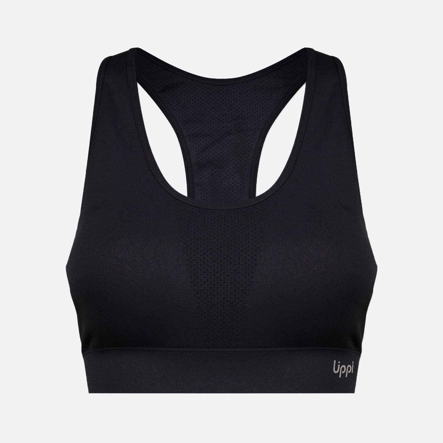 Peto Mujer In-Motion Stripes Bra Negro Lippi-0