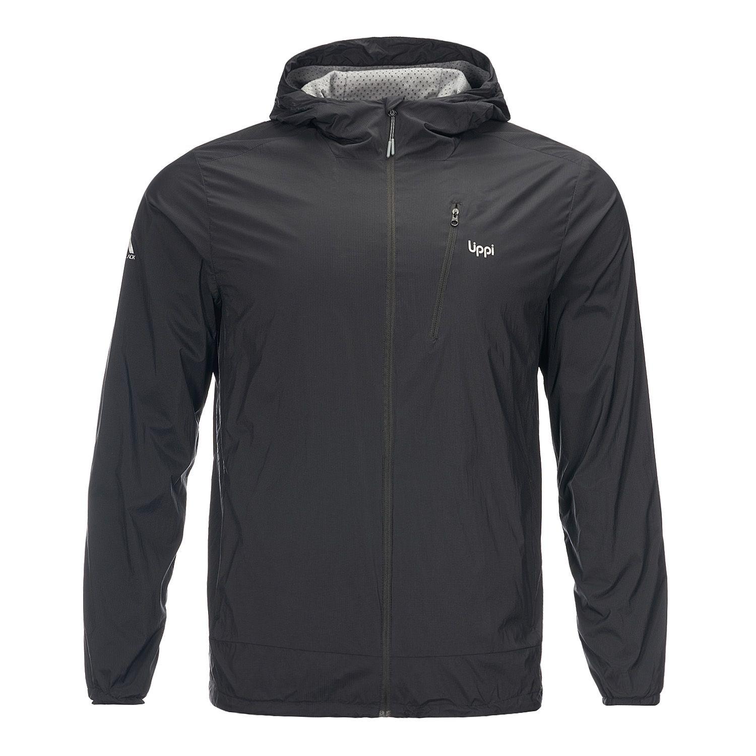 Chaqueta Hombre Spry Windbreaker Nano-F Hoody Jacket Negro Lippi-0