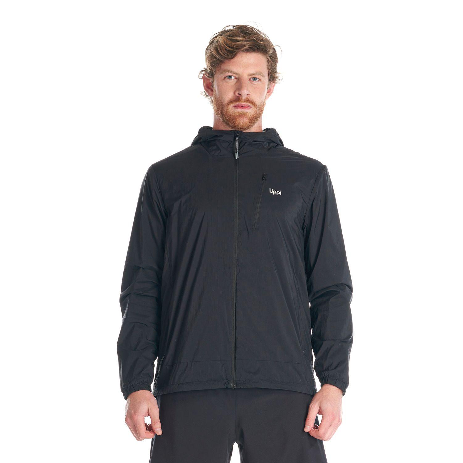 Chaqueta Hombre Spry Windbreaker Nano-F Hoody Jacket Negro Lippi-1