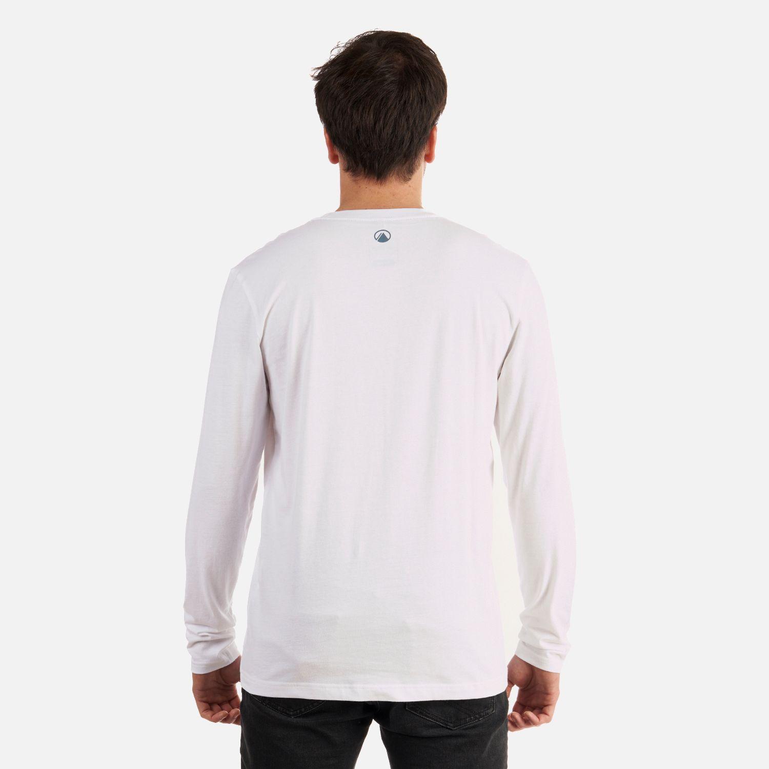 Polera Hombre Logo Lippi Long Sleeve T-Shirt Blanco azul Lippi-4