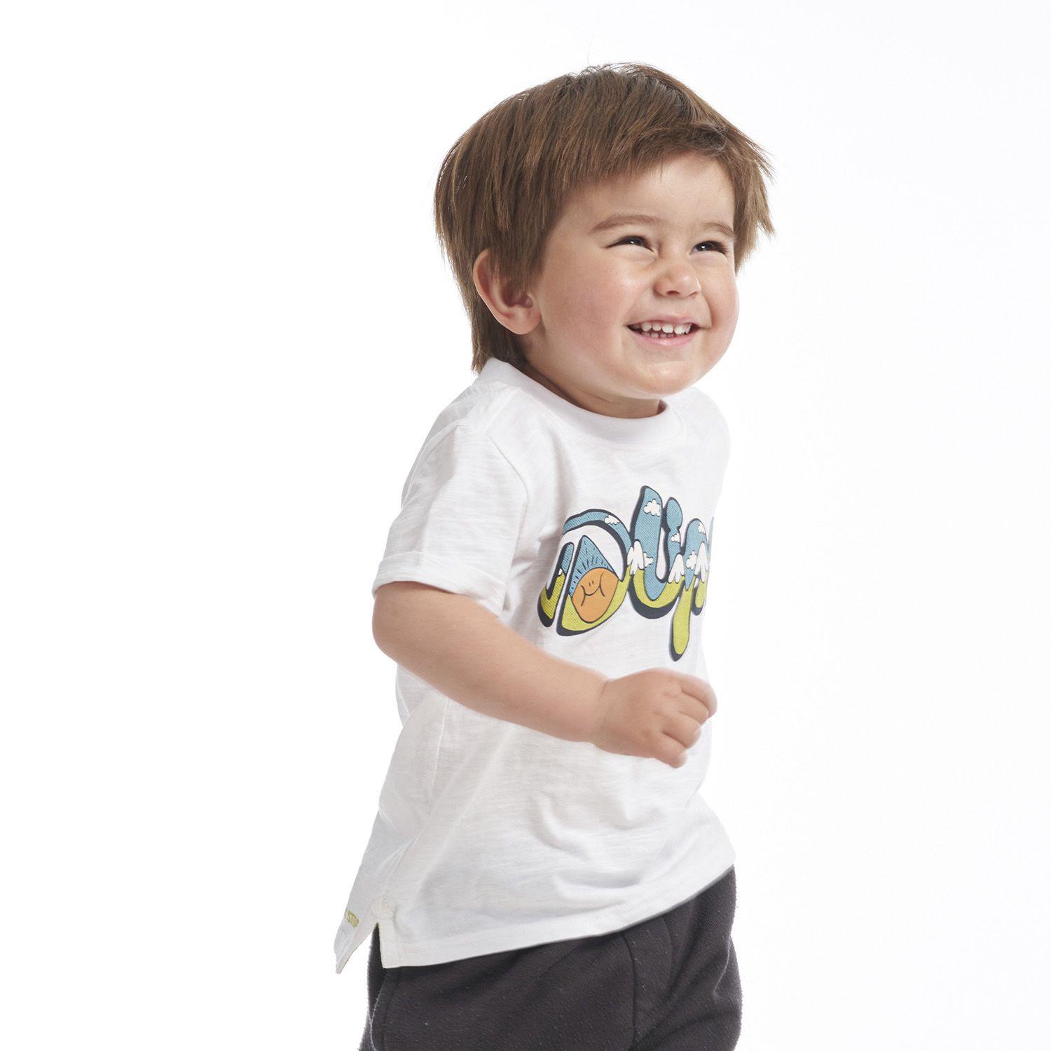 Polera Baby Boy Freedom UV-Stop T-Shirt Blanco Lippi-1