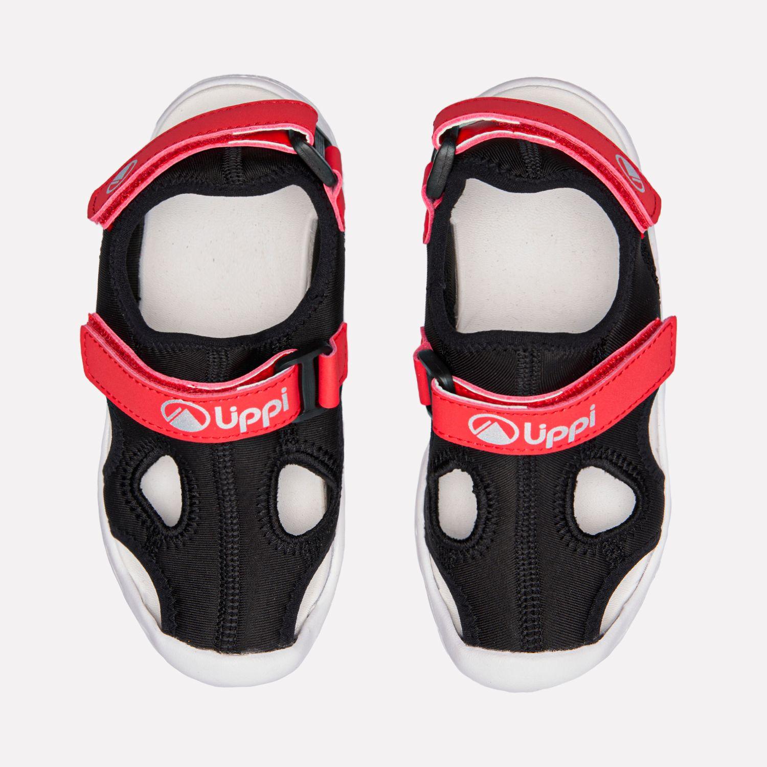 Sandalia Niño Go Out Again Kids Negro / Rojo Lippi V26-3