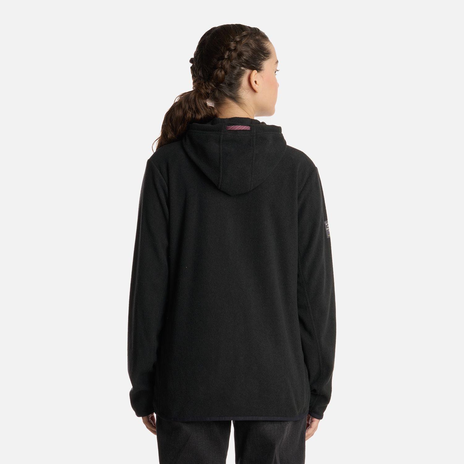 Polerón Teen Girl Stripes Nano-F Full Zip Negro Lippi I25-2