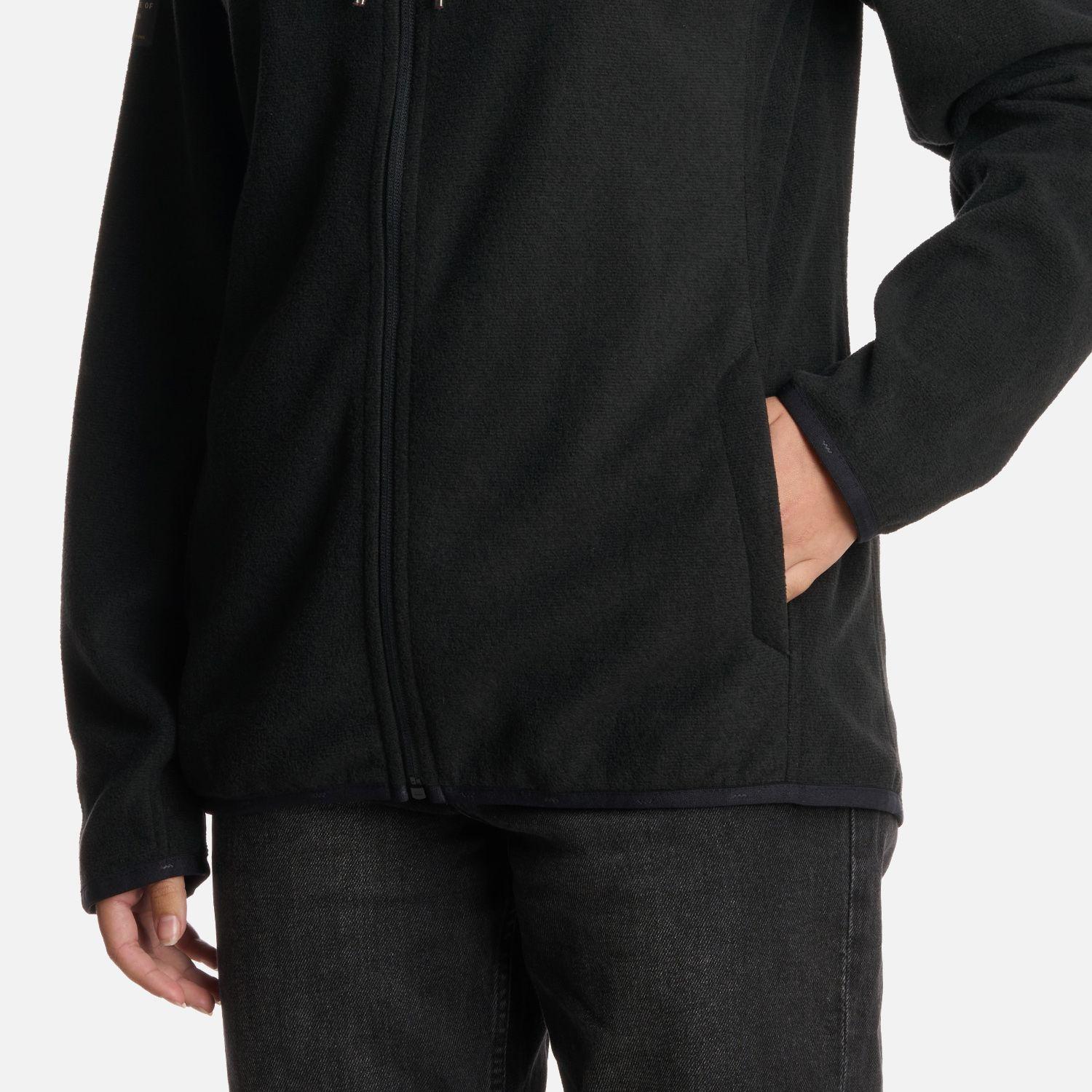 Polerón Teen Girl Stripes Nano-F Full Zip Negro Lippi I25-4