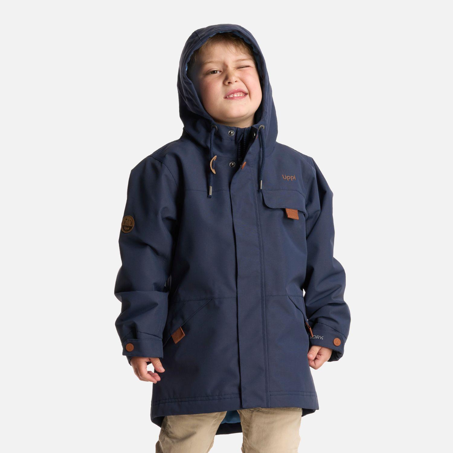 Chaqueta Niño Rainy B-Dry Hoody Jacket Azul Marino Lippi-2
