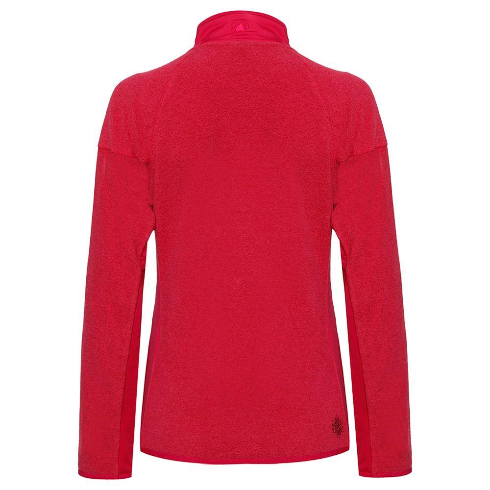 Poleron Mujer Stripes Nano-F 14 Zip Fucsia / Rosa Fuerte Lippi-1