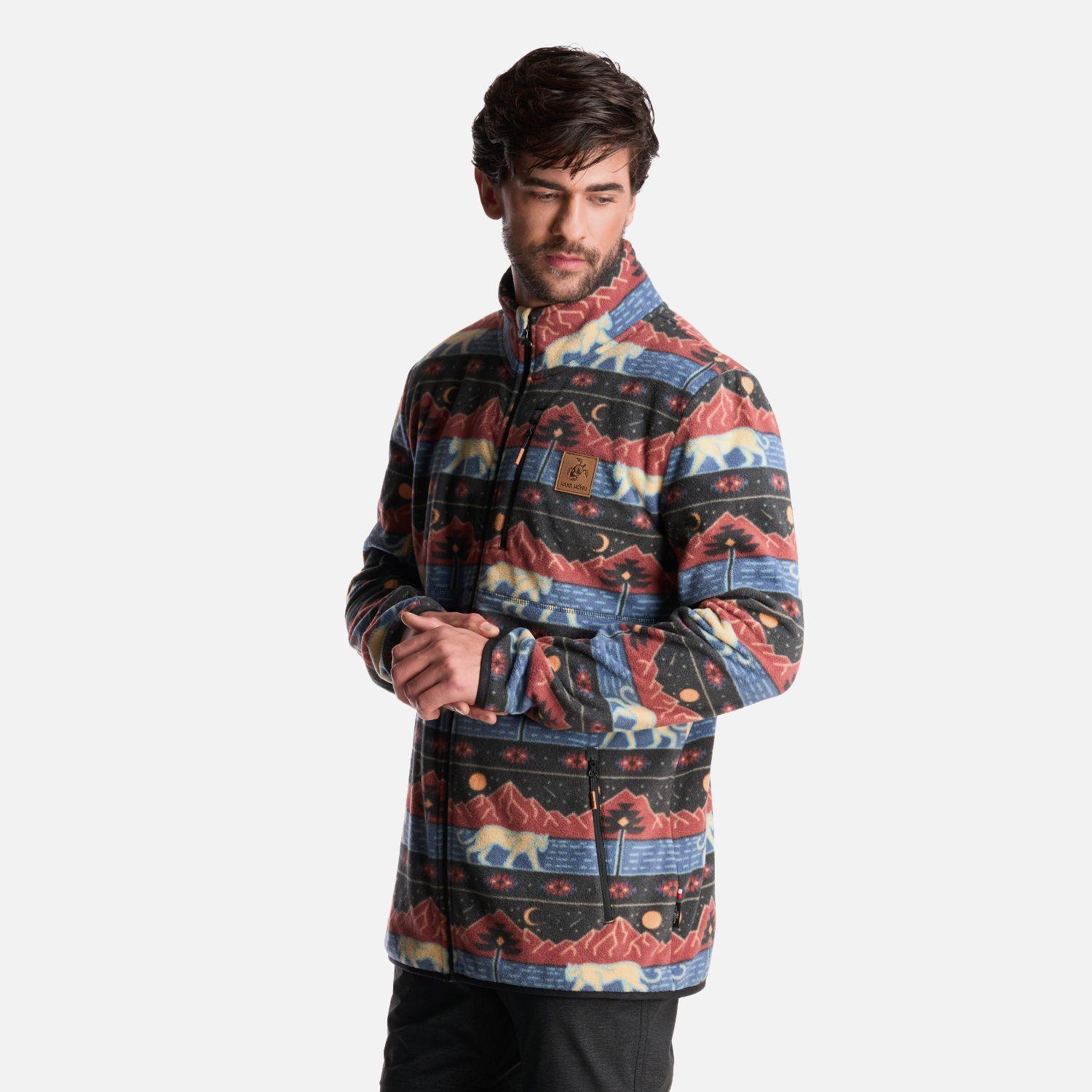 Poleron Hombre Tokerau Pro Print Cafe Haka Honu-2