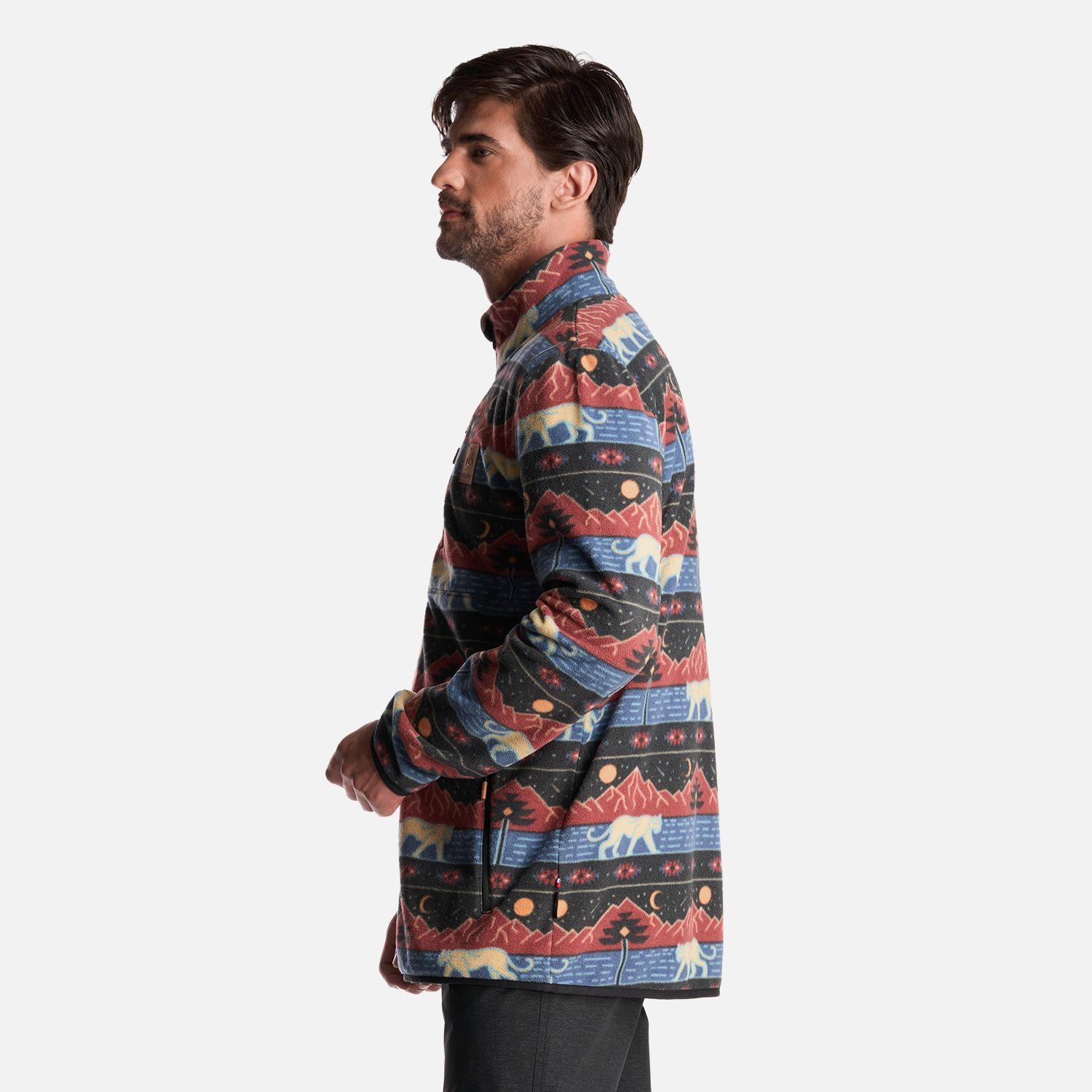 Poleron Hombre Tokerau Pro Print Cafe Haka Honu-3