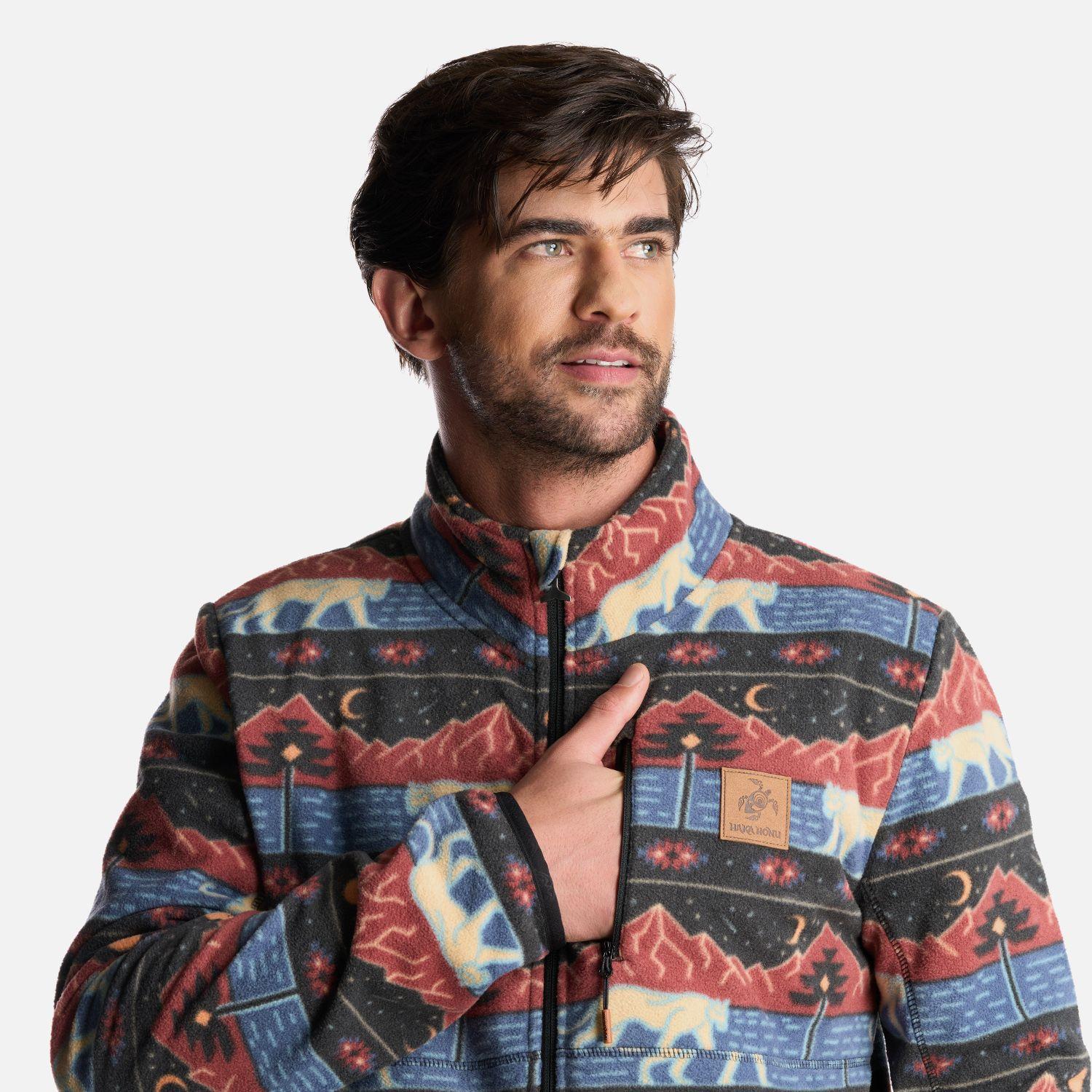 Poleron Hombre Tokerau Pro Print Cafe Haka Honu-5