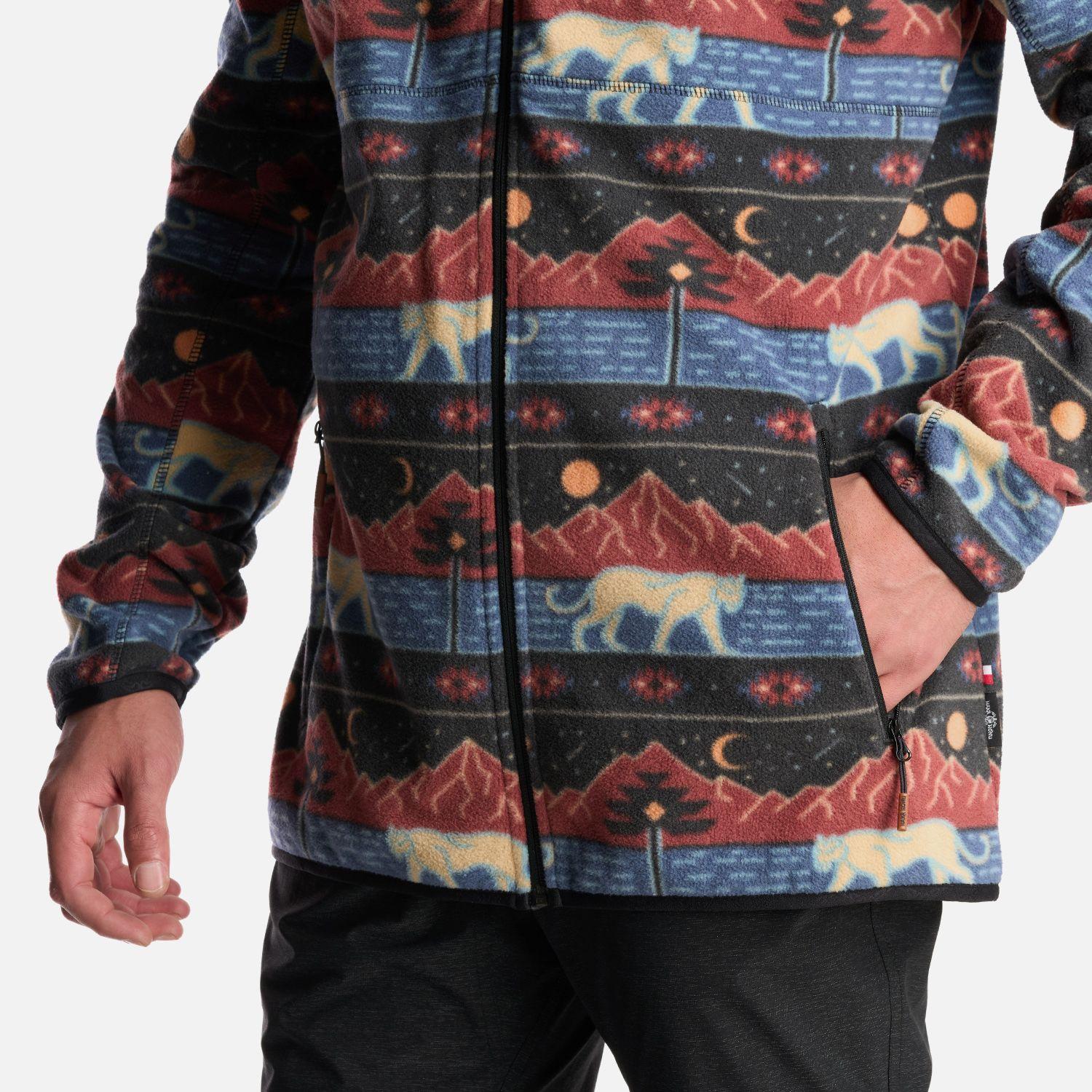 Poleron Hombre Tokerau Pro Print Cafe Haka Honu-6