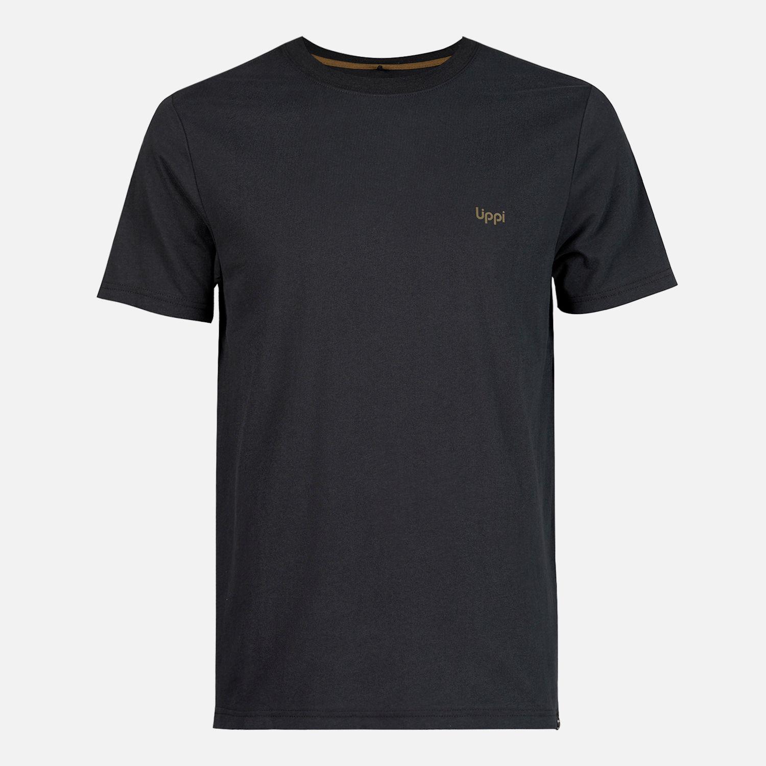 Polera Hombre Ulmo Cotton UV-Stop T-Shirt Negro Lippi V23-0