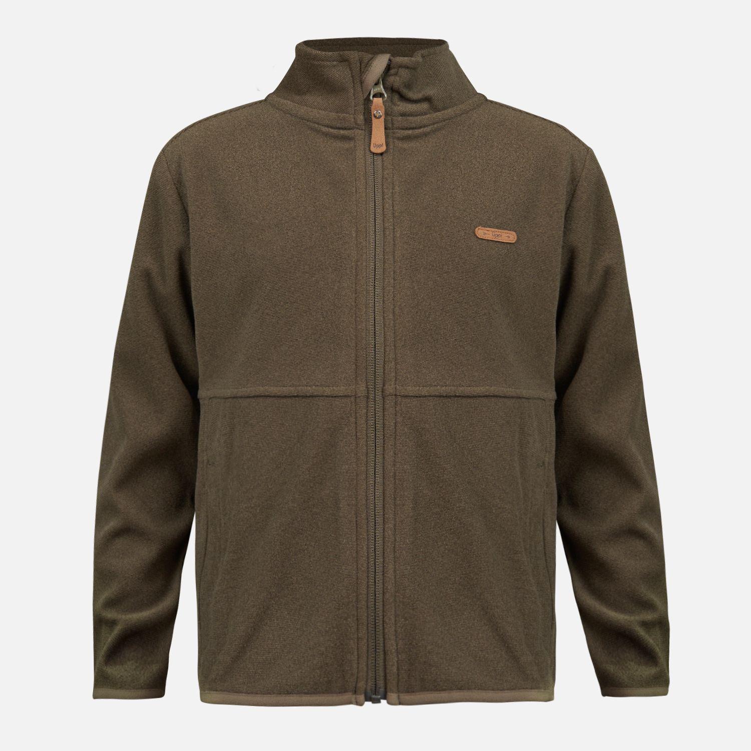 Poleron Niño Stripes Nano-F Full Zip Café Pardo Lippi-0