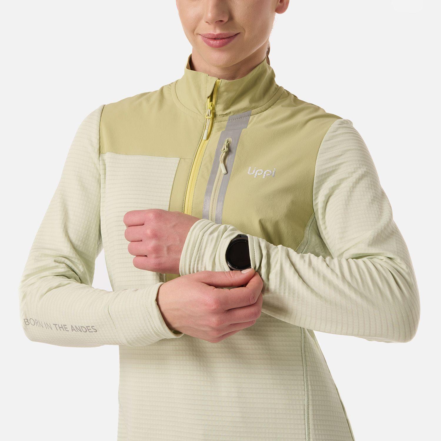 Polerón Mujer Karova Nano-F 1/4 Zip Verde Claro Lippi V26-4