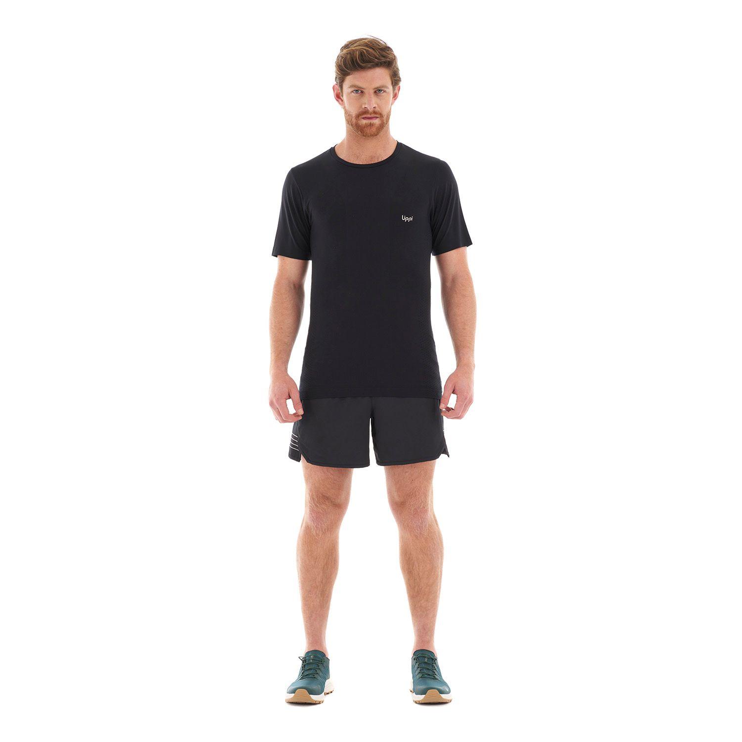 Polera Hombre Challenge Seamless T-Shirt Grafito Lippi-8