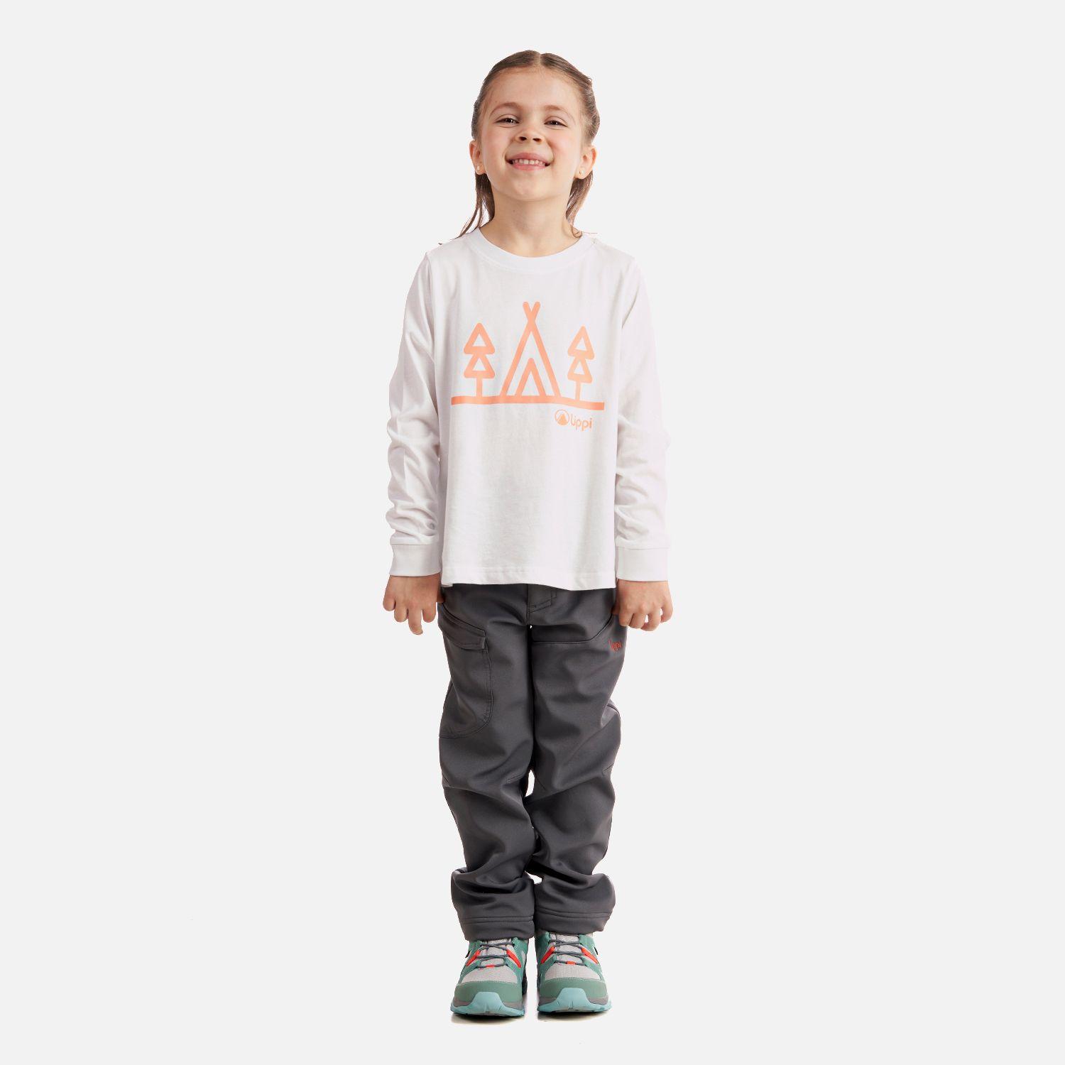 Polera Niña Logo Lippi Long Sleeve T-Shirt Blanco Lippi-5