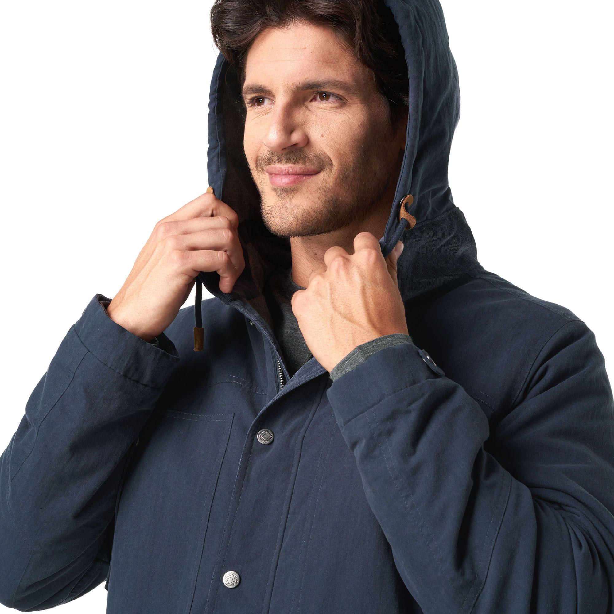 Chaqueta Hombre Peumo Canvas Hoody Jacket Azul Marino Lippi I19-4