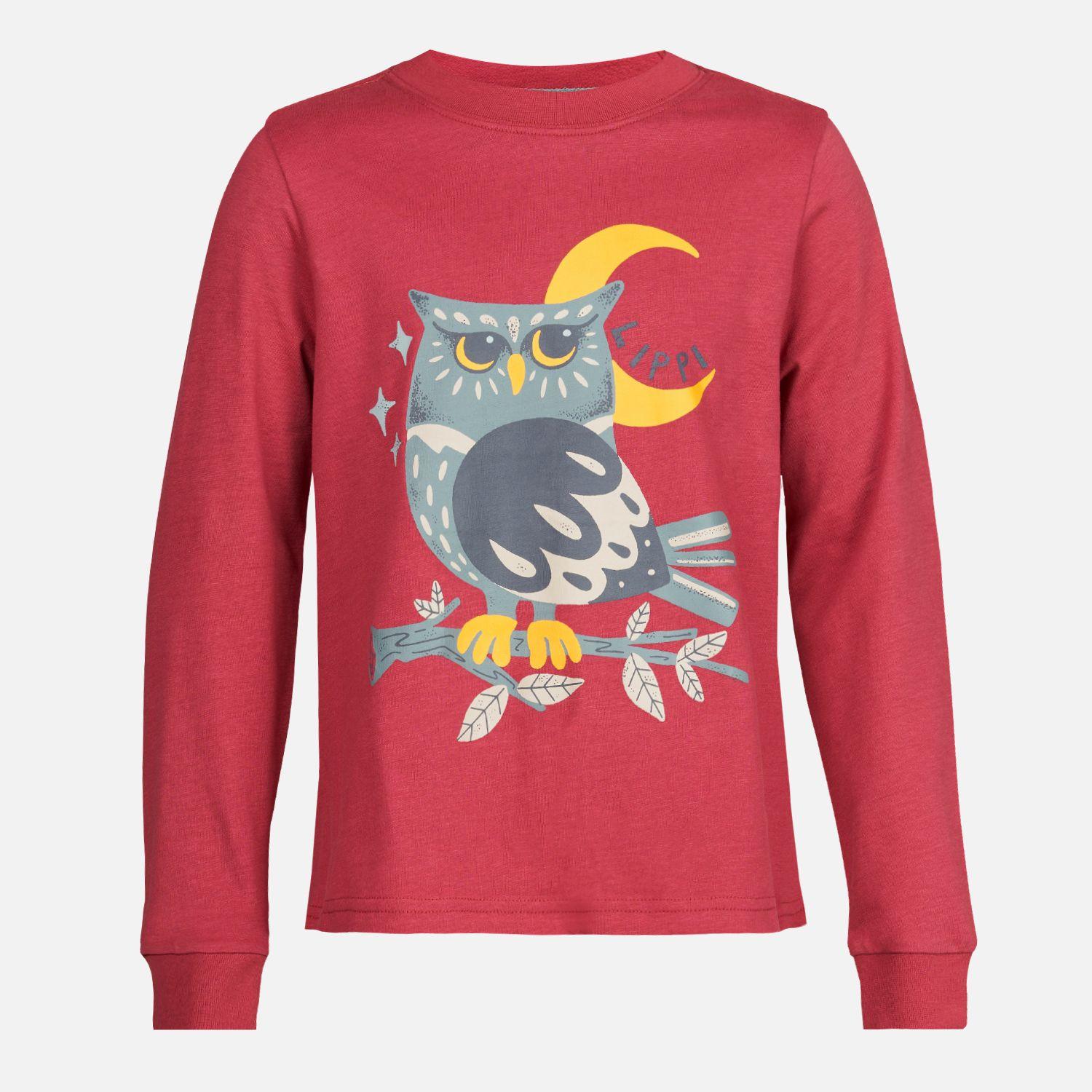 Polera Niña Country Long Sleeve T-Shirt Rosa Oscuro Lippi-0