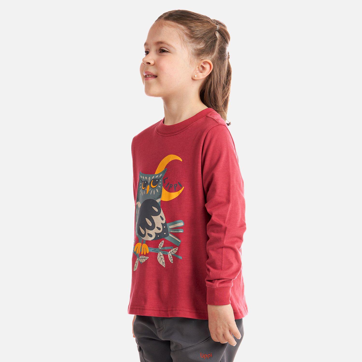 Polera Niña Country Long Sleeve T-Shirt Rosa Oscuro Lippi-2