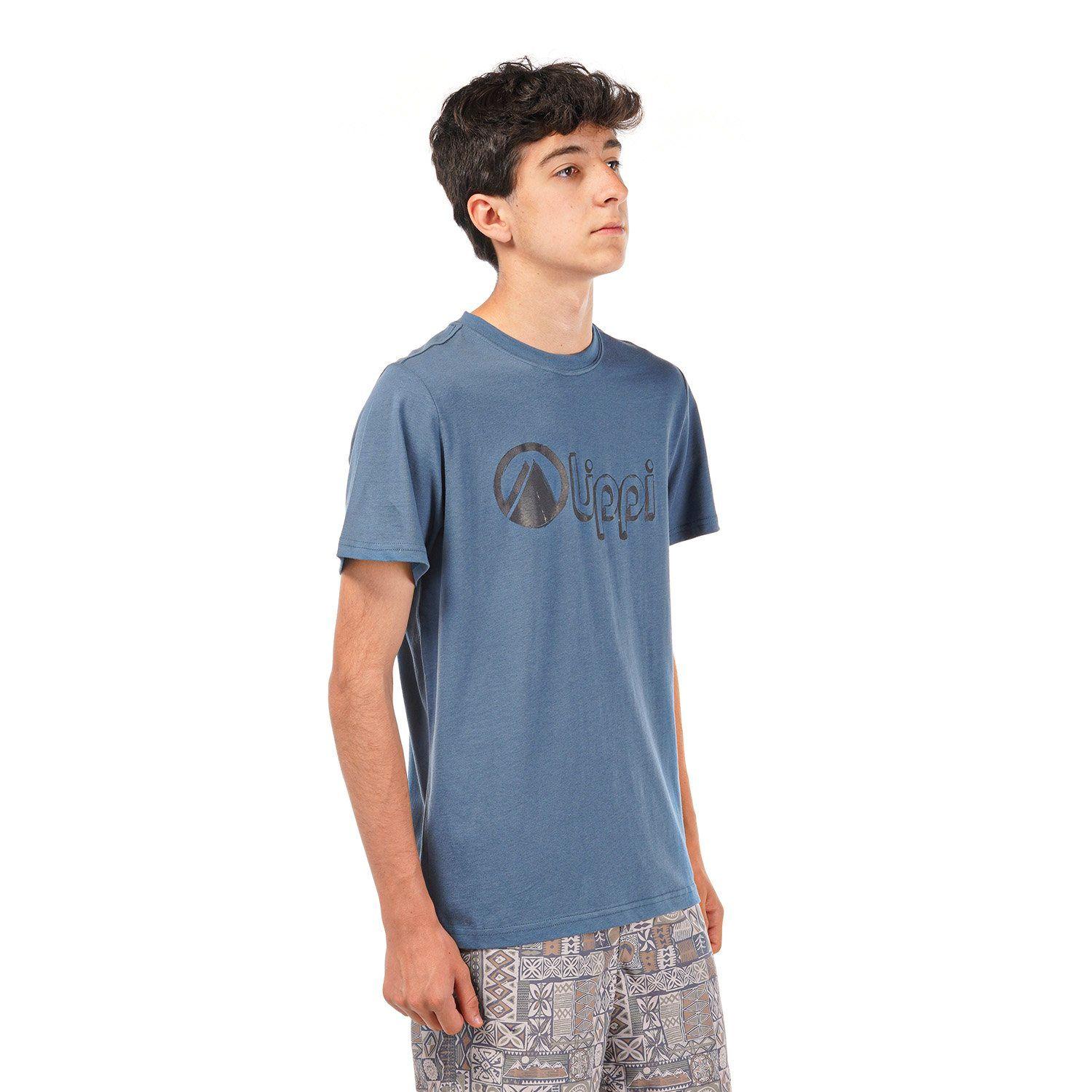 Polera Teen Boy Logo Lippi UV-Stop T-Shirt Azul Lippi V22-2