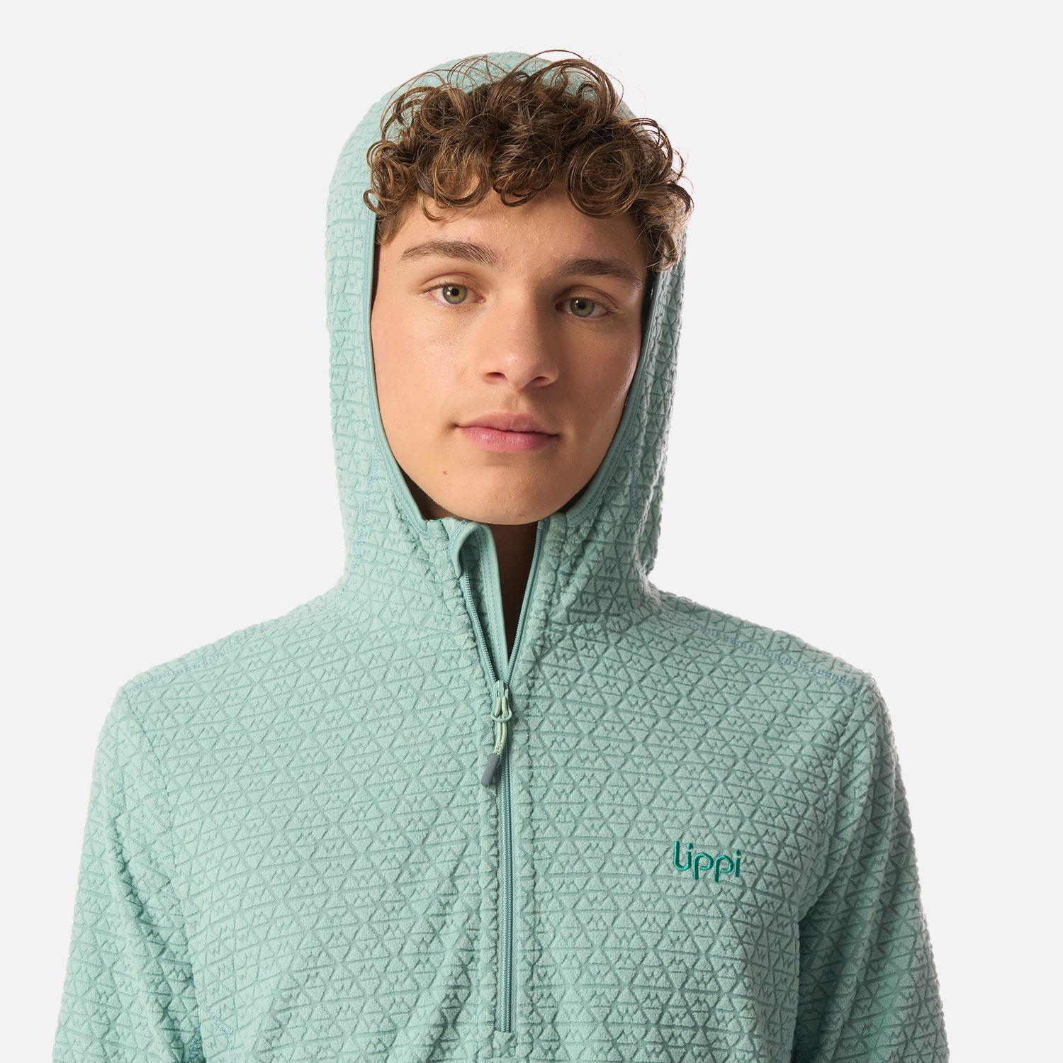 Polerón Teen Boy Mild Nano-F 1/4 Zip Hoody Turquesa Claro Lippi I26-3
