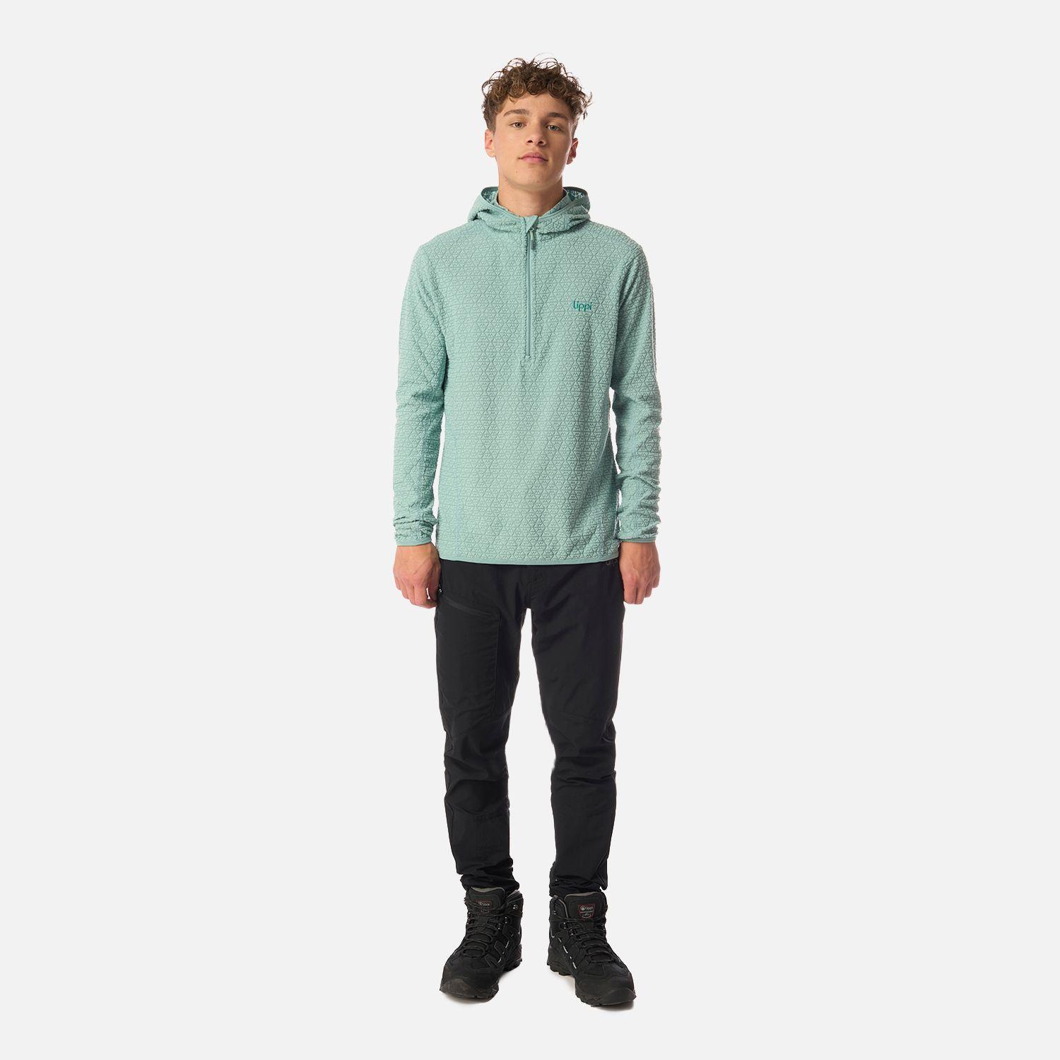 Polerón Teen Boy Mild Nano-F 1/4 Zip Hoody Turquesa Claro Lippi I26-4