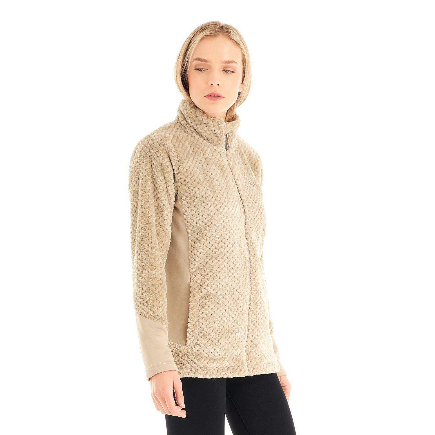 Chaqueta Mujer Furry Shaggy-Pro Jacket Crudo Lippi V23-2