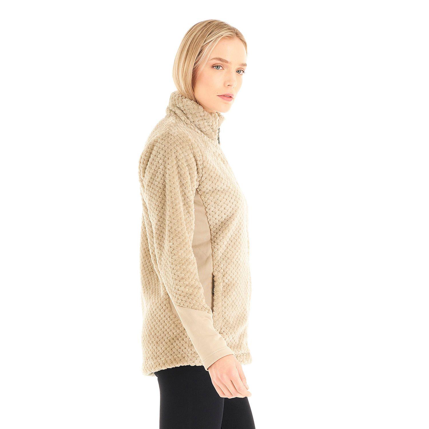 Chaqueta Mujer Furry Shaggy-Pro Jacket Crudo Lippi V23-3