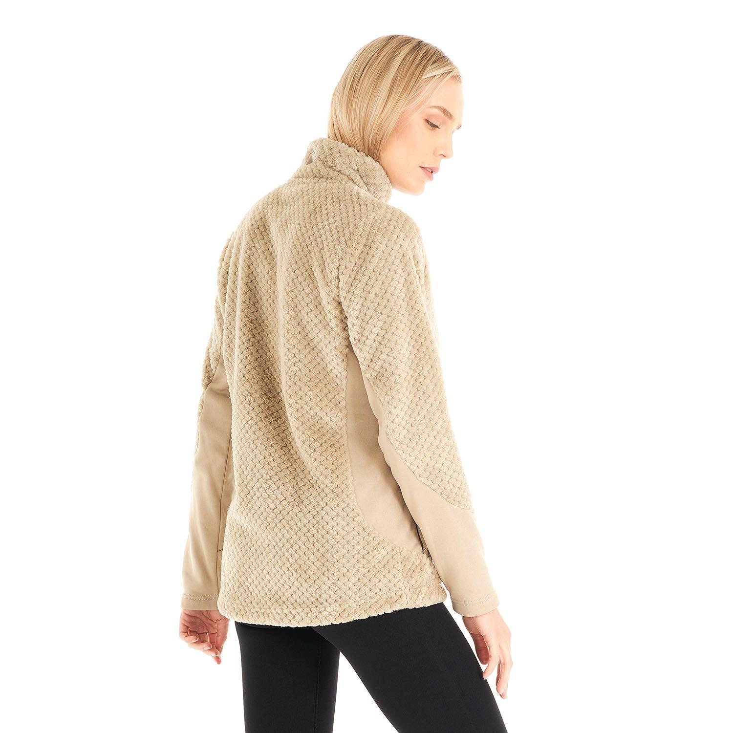 Chaqueta Mujer Furry Shaggy-Pro Jacket Crudo Lippi V23-4