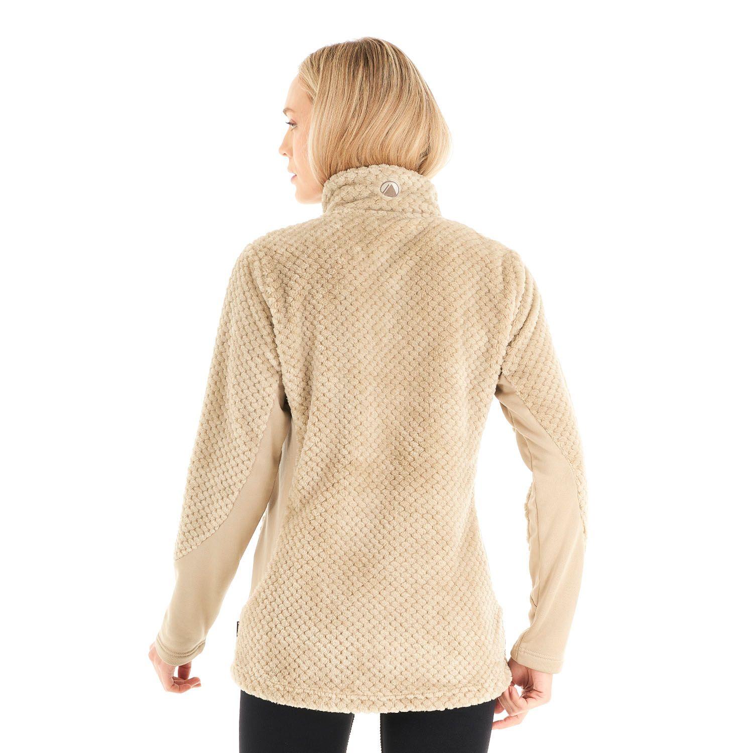 Chaqueta Mujer Furry Shaggy-Pro Jacket Crudo Lippi V23-5