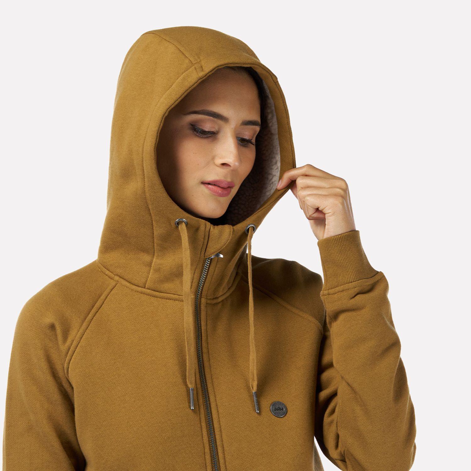 Poleron Mujer Refugia-T Mostaza Haka Honu-3