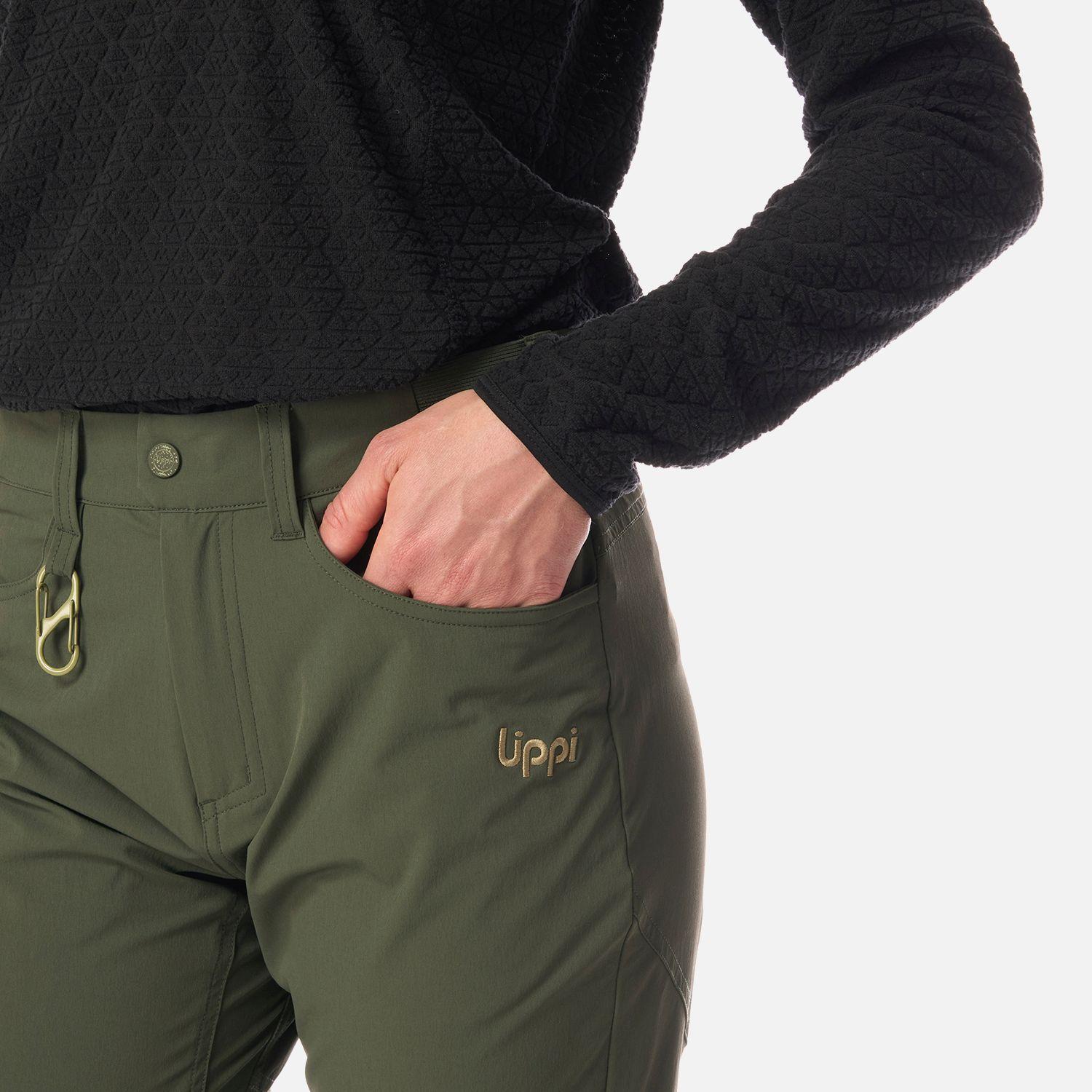 Pantalón Mujer Lennox Q-Dry Mix-2 Pants Verde Militar Lippi I26-3