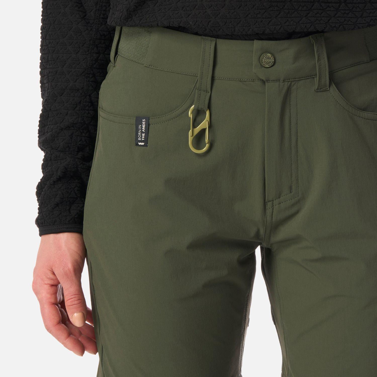 Pantalón Mujer Lennox Q-Dry Mix-2 Pants Verde Militar Lippi I26-4