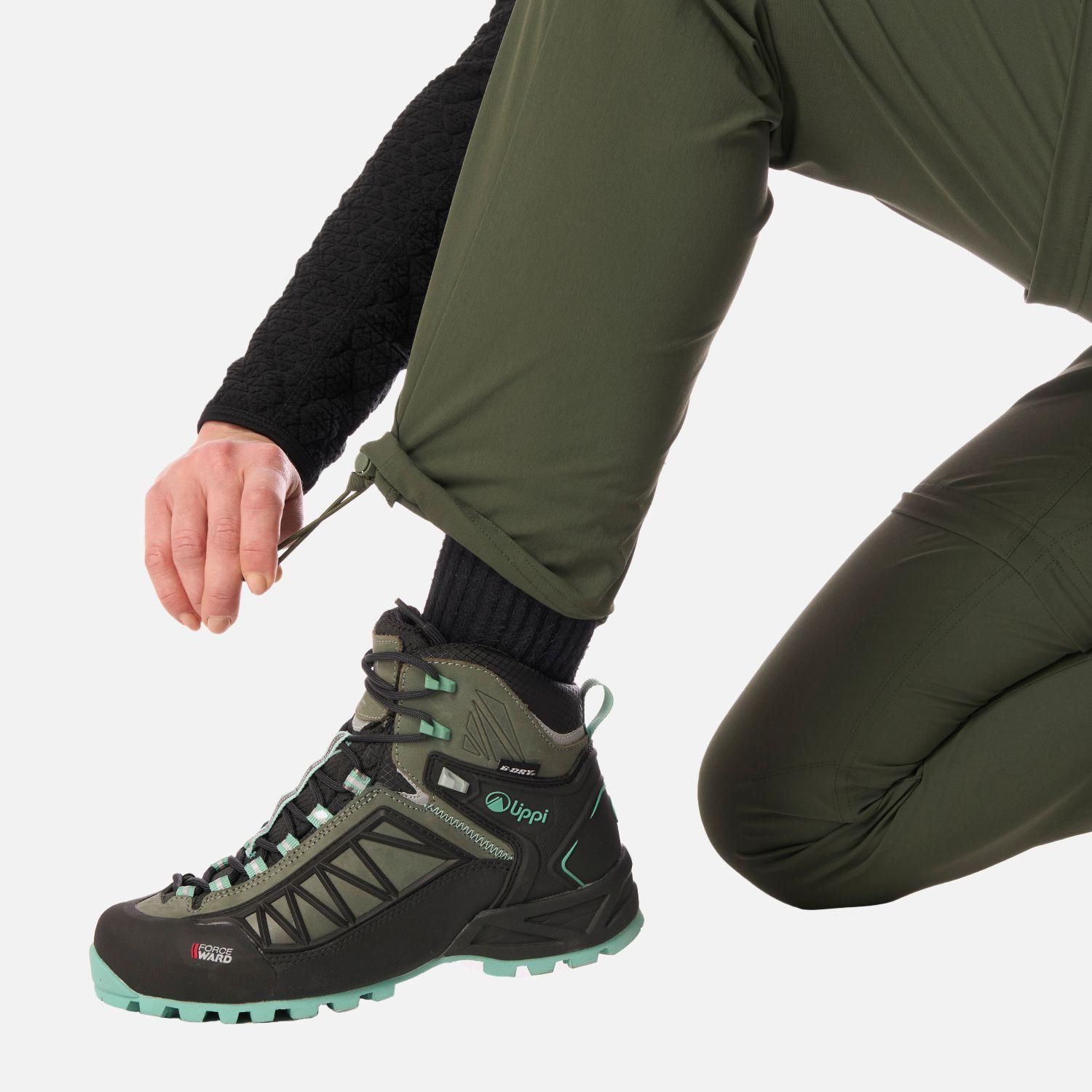 Pantalón Mujer Lennox Q-Dry Mix-2 Pants Verde Militar Lippi I26-6