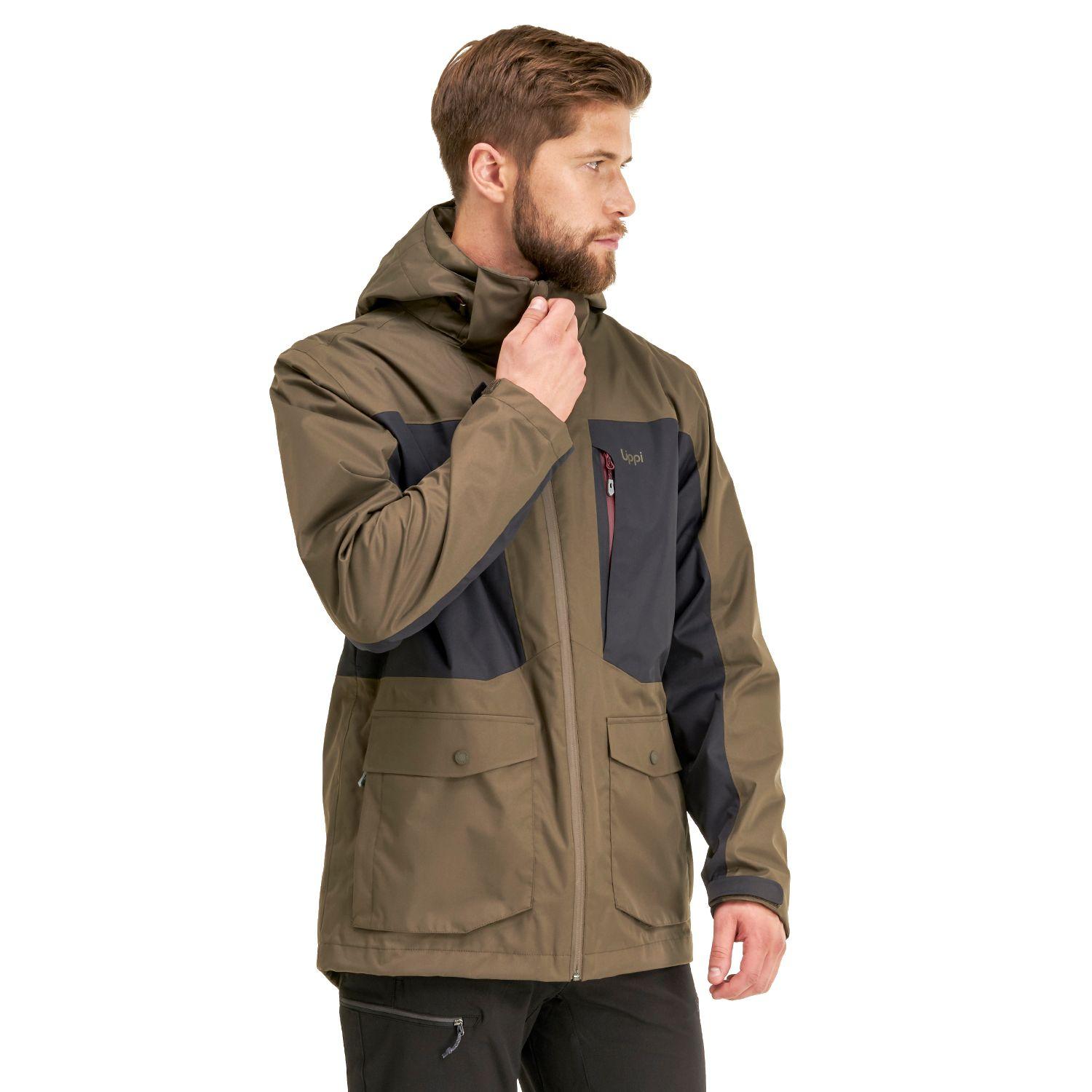 Chaqueta Hombre Tres Cruces Fusion-3 Hoody Jacket Verde Burdeo Lippi-1