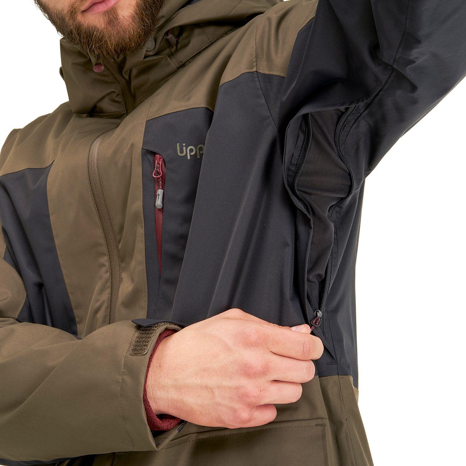 Chaqueta Hombre Tres Cruces Fusion-3 Hoody Jacket Verde Burdeo Lippi-5