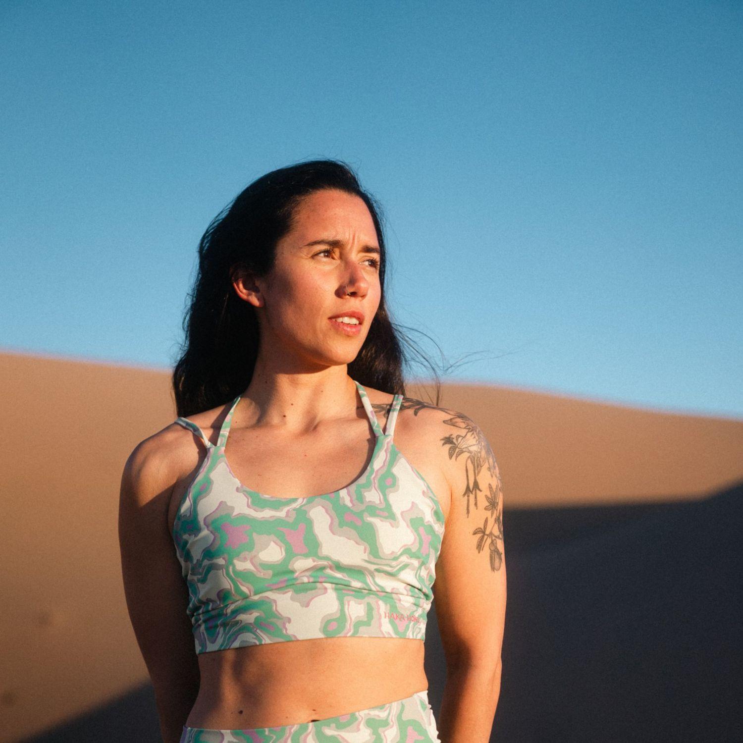 Peto Mujer Copihue Print Menta Haka Honu-6