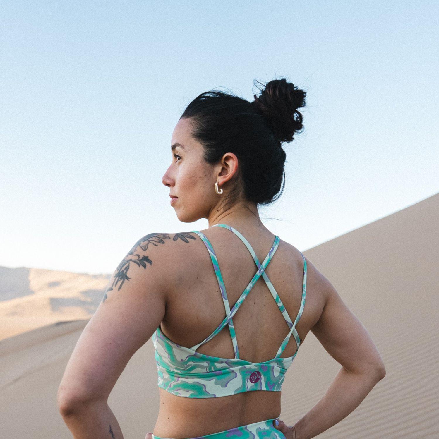 Peto Mujer Copihue Print Menta Haka Honu-7