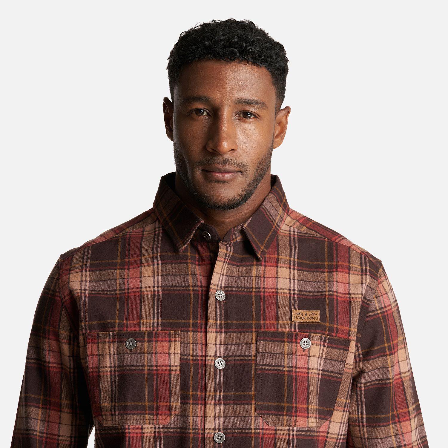 Camisa Hombre Hachazo Print Café Haka Honu-3