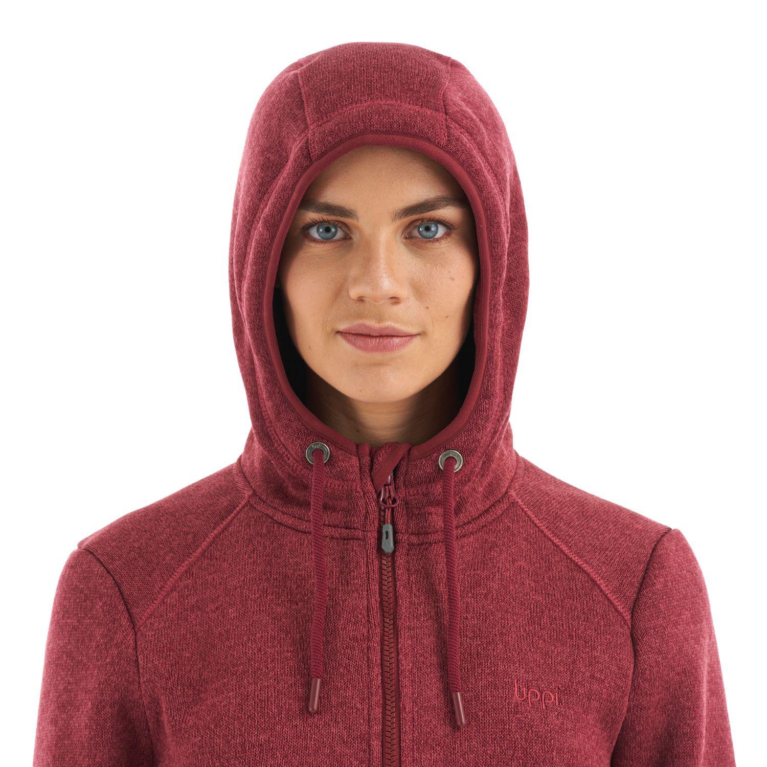 Polar Mujer Sense Blend-Pro Hoody Jacket Melange Red Lippi-6