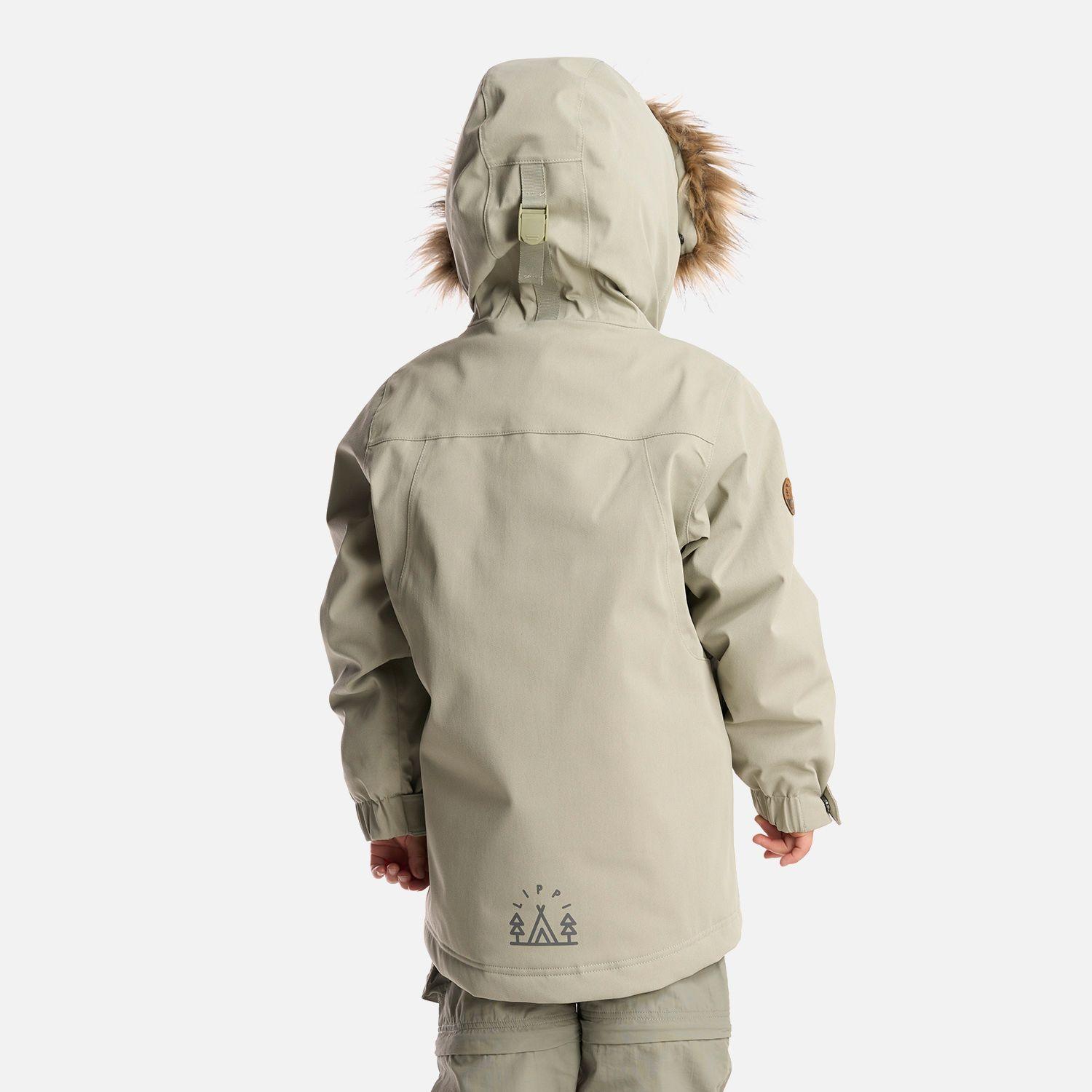 Chaqueta Niña Roble B-Dry Hoody Jacket Verde Grisaceo Lippi I24-3