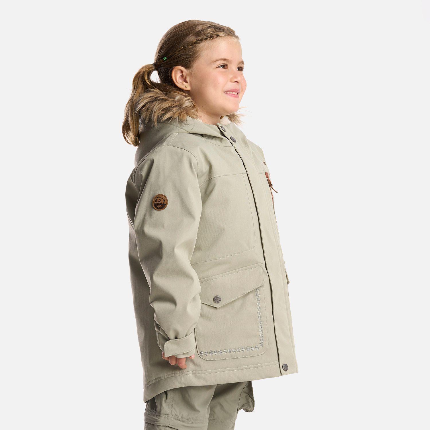 Chaqueta Niña Roble B-Dry Hoody Jacket Verde Grisaceo Lippi I24-2