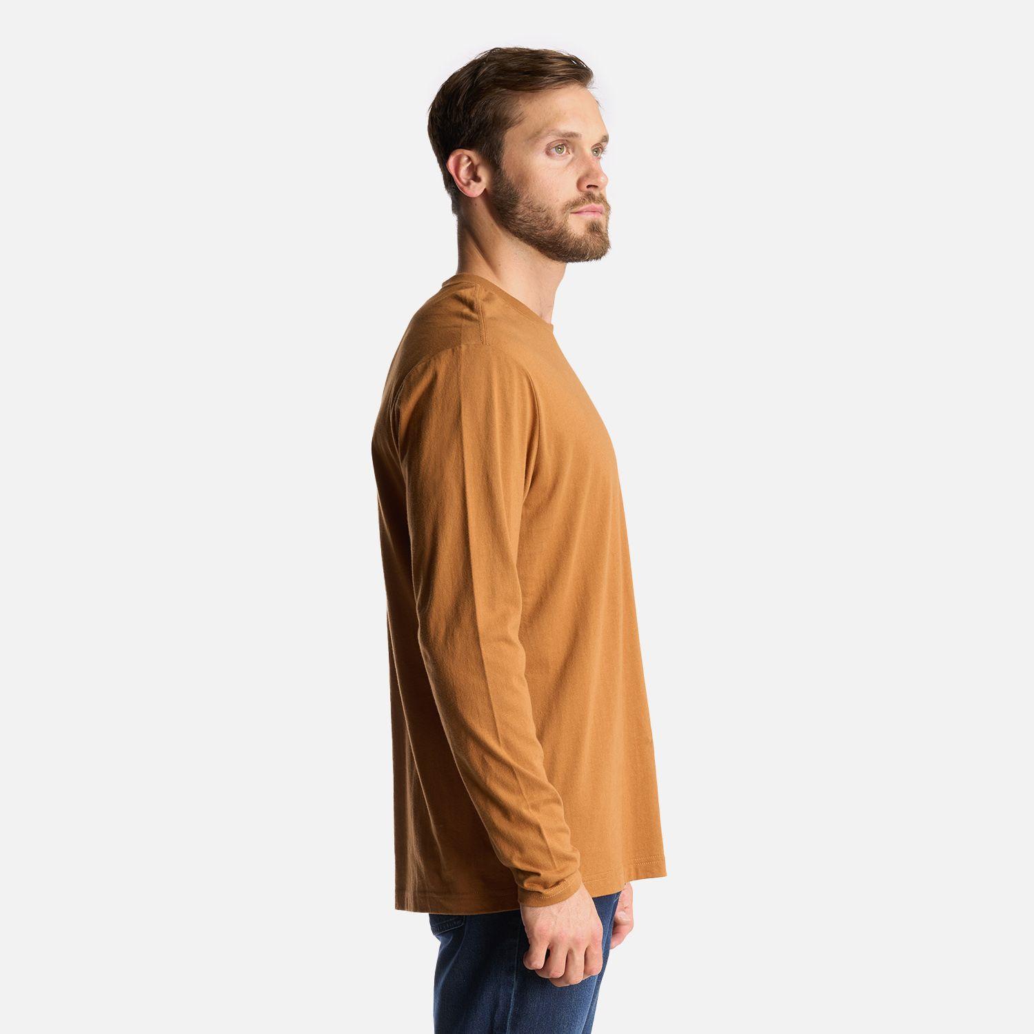 Polera Hombre Logo Lippi Long Sleeve T-Shirt Cafe Claro Lippi-3