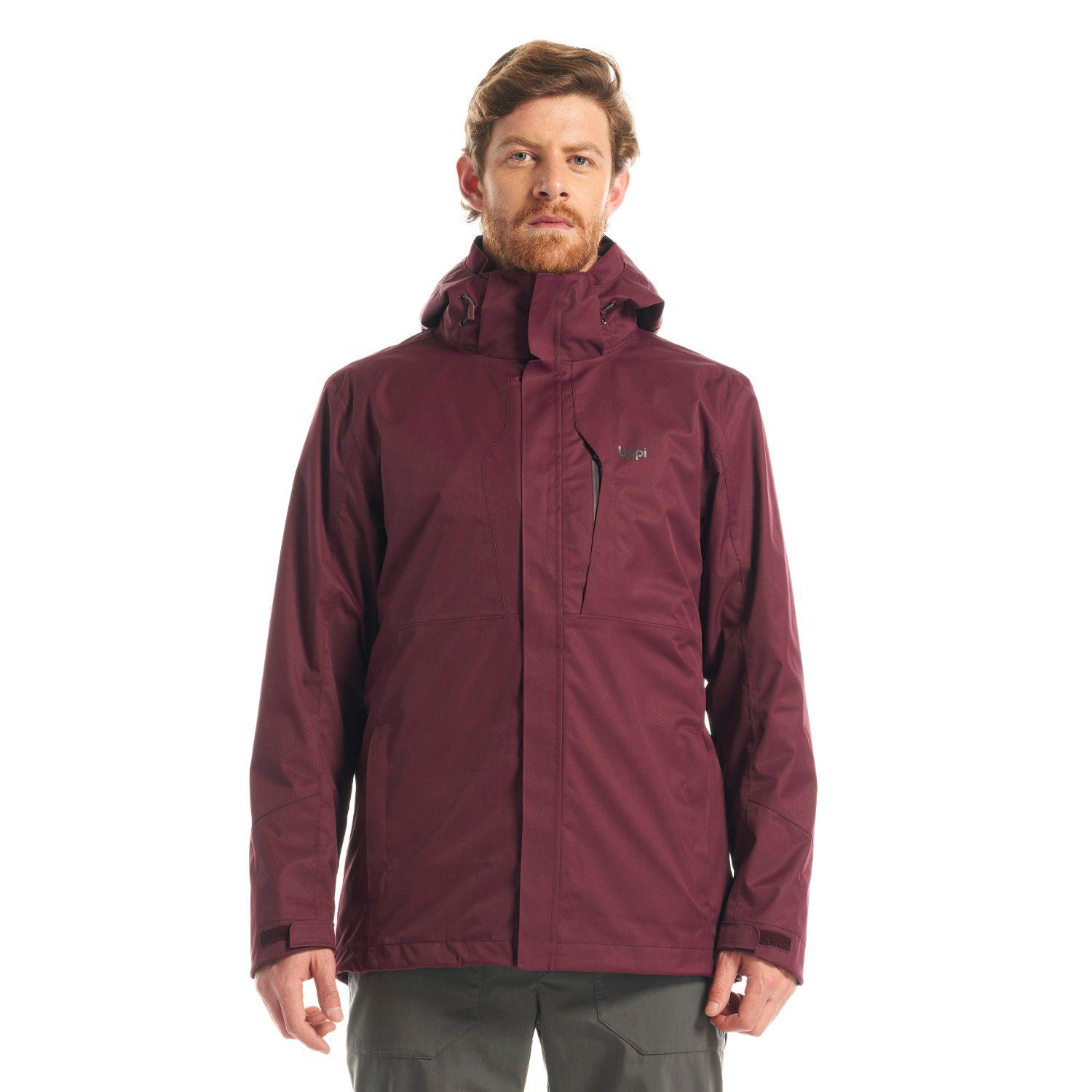 Chaqueta Hombre Tres Cruces Fusion-3 Hoody Jacket Vino Grafito Lippi-1