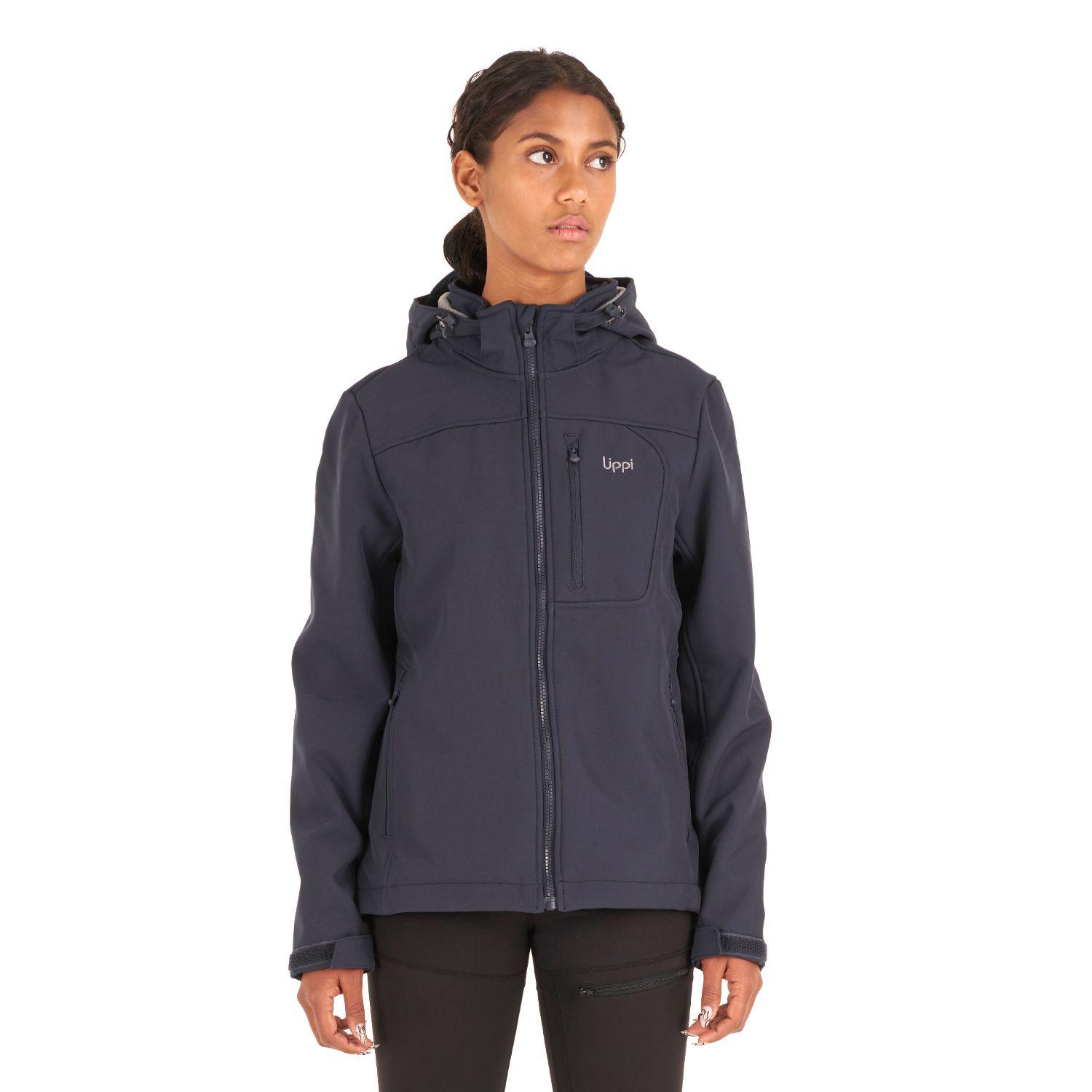 Chaqueta Mujer Macaya Softshell Hoody Jacket Azul Marino Lippi V19-1